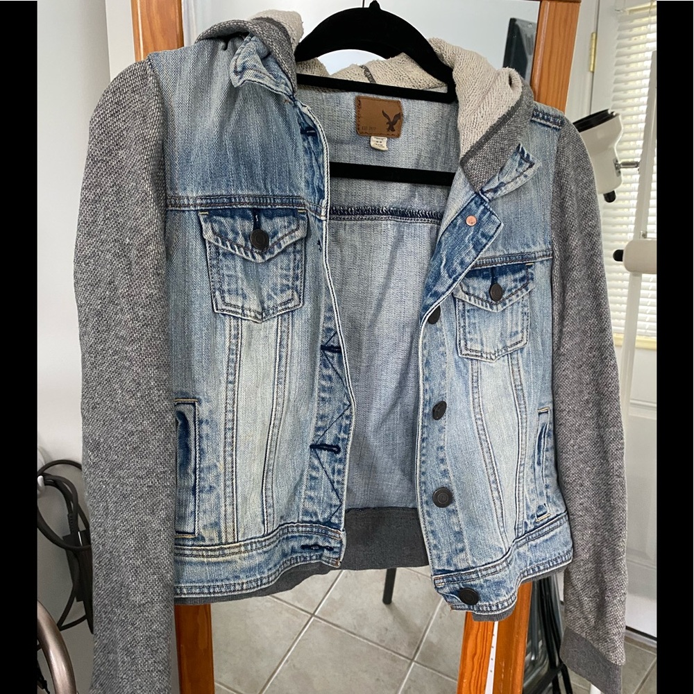 American Eagle Jean hooded sweater size M